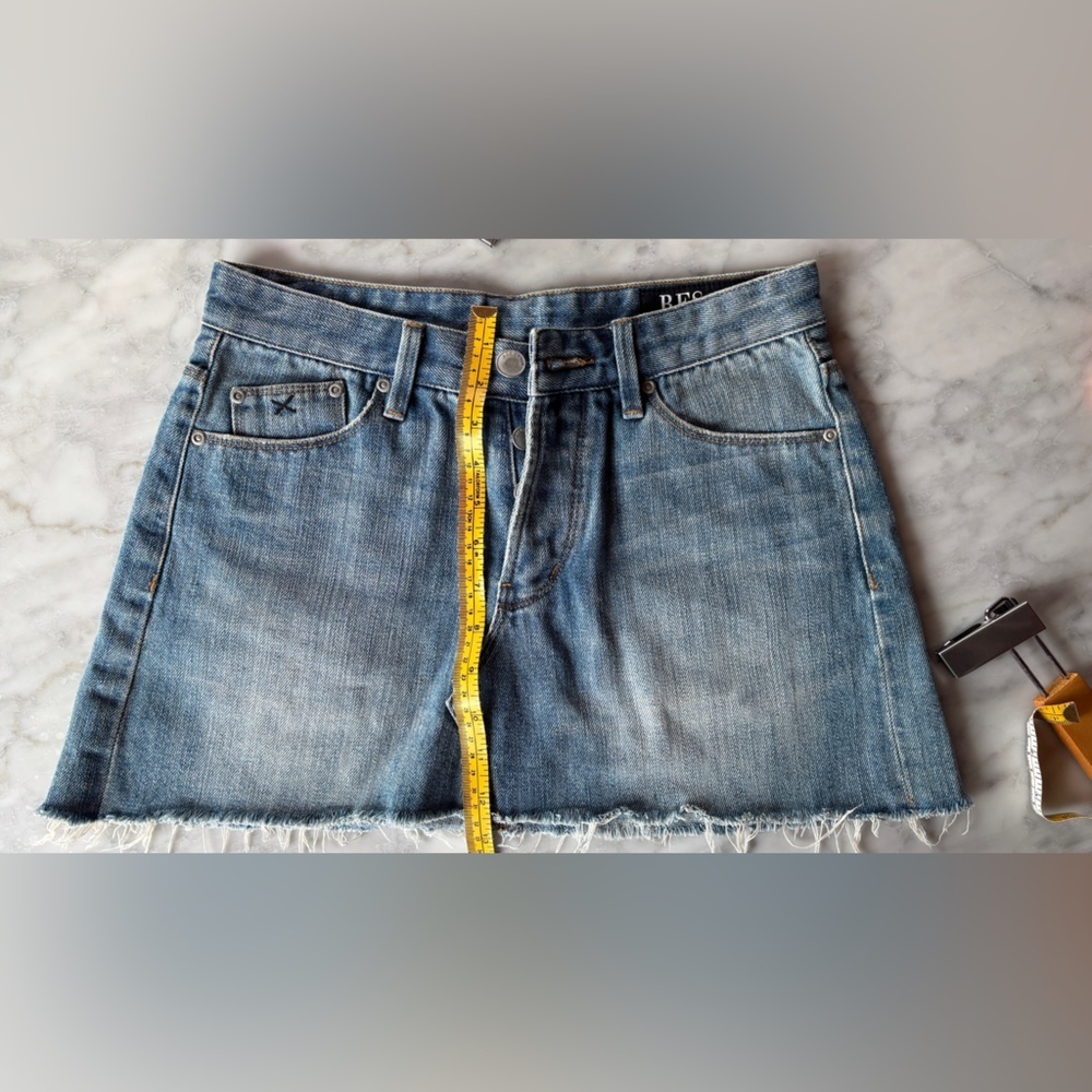 RES Denim Mini Skirt – Size 26 - Picture 6 of 8